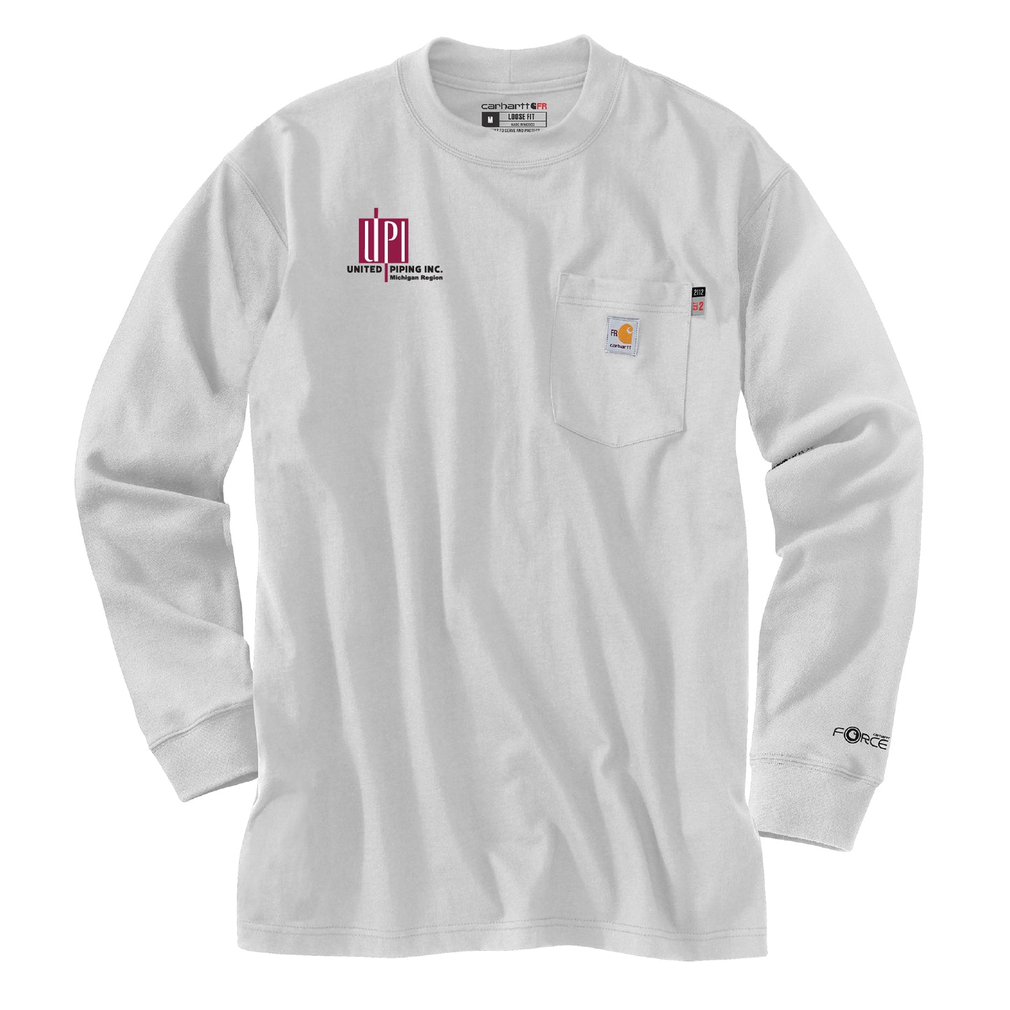 UPI Carhartt FLAME-RESISTANT FORCE COTTON LONG-SLEEVE T-SHIRT