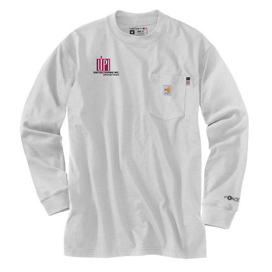 UPI Carhartt FLAME-RESISTANT FORCE COTTON LONG-SLEEVE T-SHIRT
