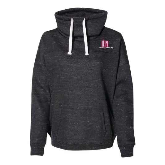 UPI Ladies' Melange Fleece Cowl Neck Sweatshirt