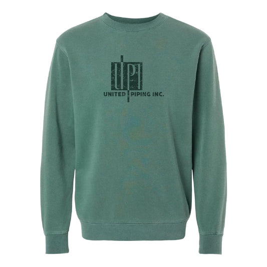 UPI Unisex Midweight Pigment-Dyed Crewneck Sweatshirt