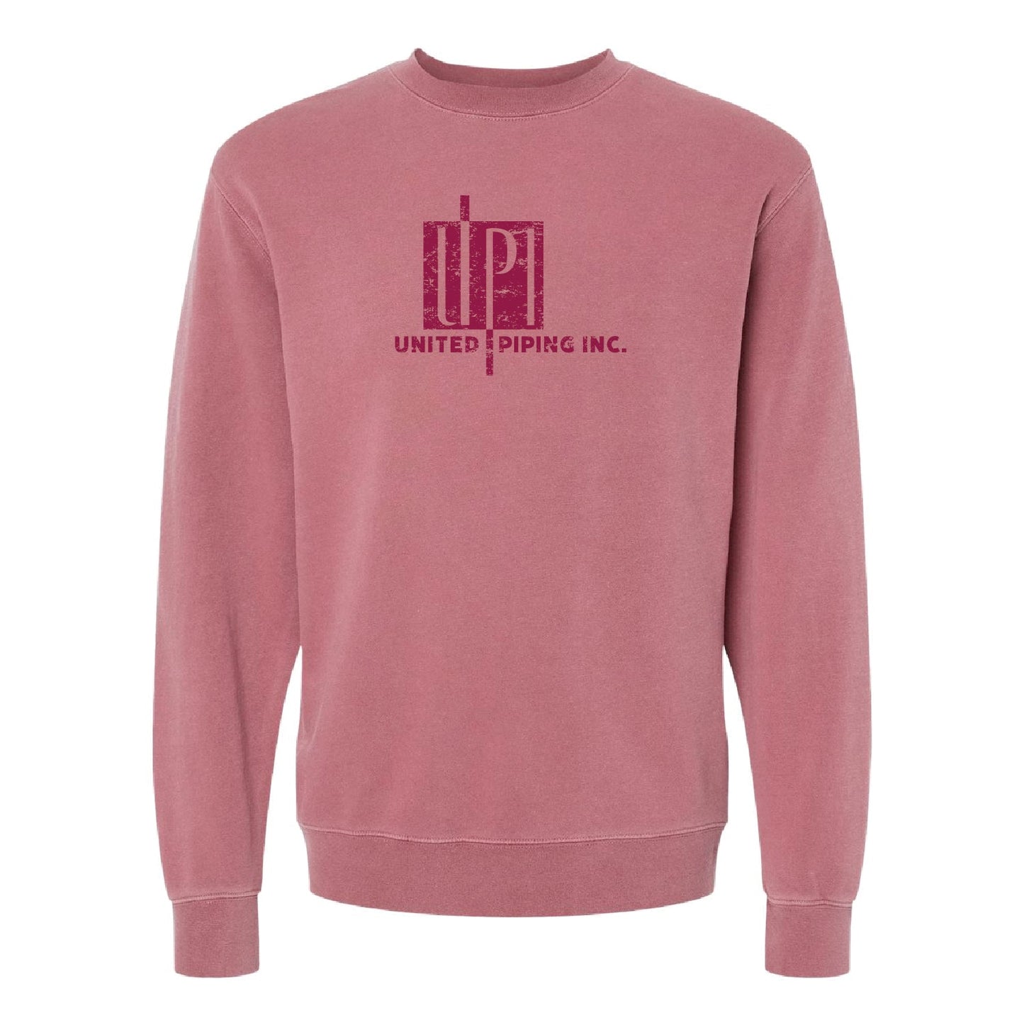 UPI Unisex Midweight Pigment-Dyed Crewneck Sweatshirt